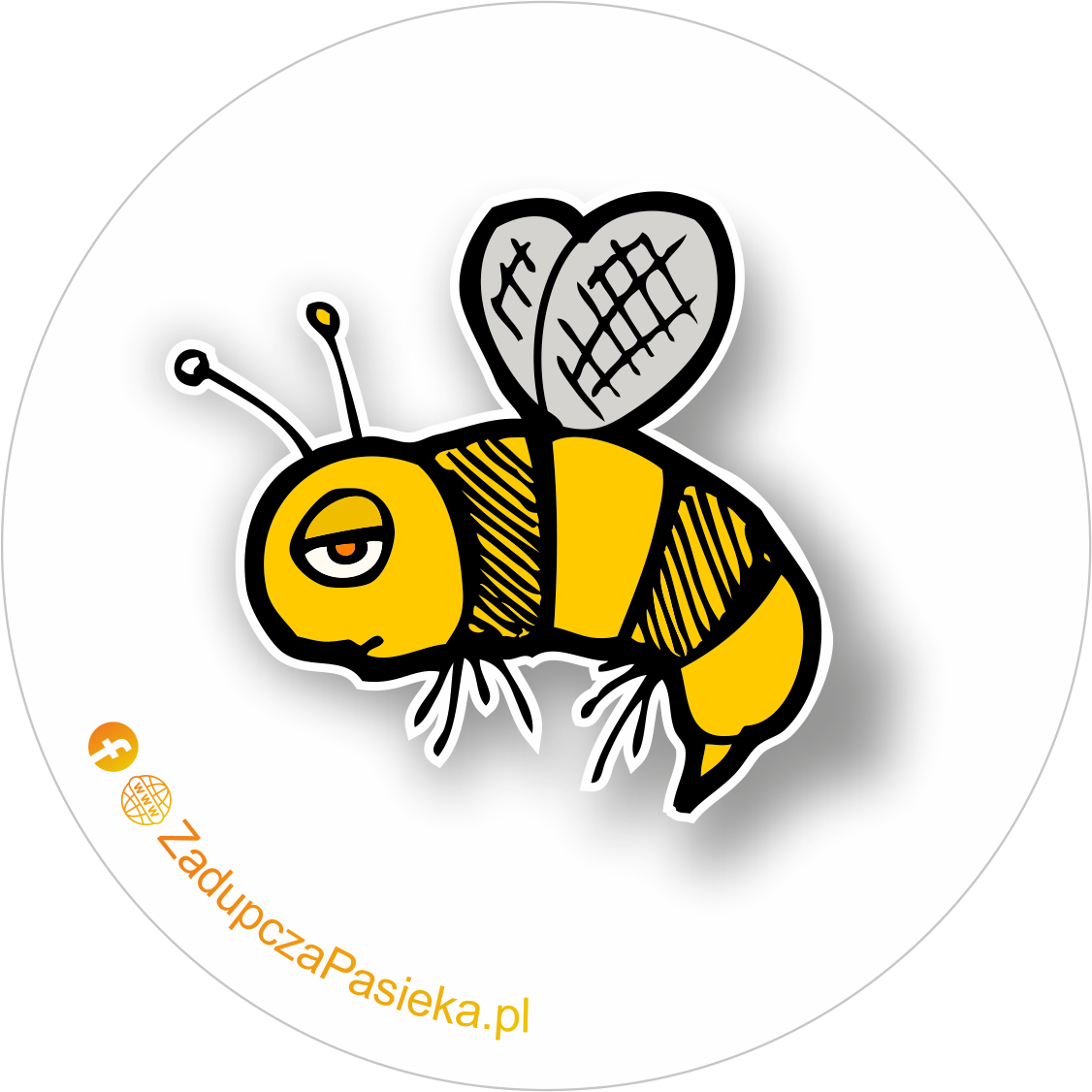 Podkładka pod kubek ZADUPCZA PASIEKA logo