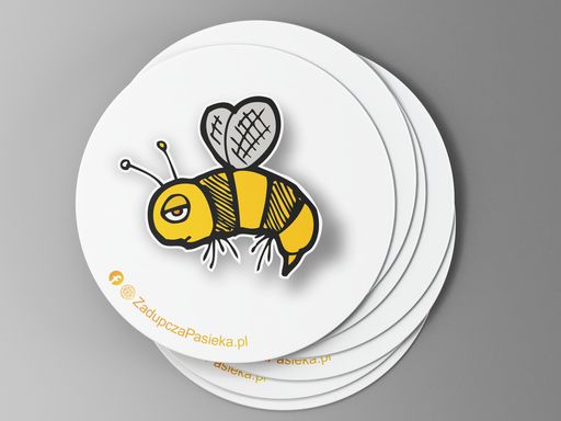 Podkładka pod kubek ZADUPCZA PASIEKA logo - obrazek 3